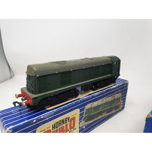 623 - Hornby Dublo EDL18 2-6-4T Locomotive, boxed; another Hornby Dublo 2-6-4T, unboxed; and a Hornby Dubl... 