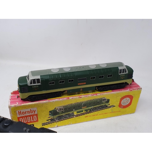 631 - Hornby Dublo 2234 'Crepello' Locomotive, box A/F; and Hornby Dublo 2224 8F 2-8-0 Locomotive, box lid... 