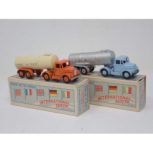 66 - Two boxed Morestone 'Trucks of the World' Scammell Tankers