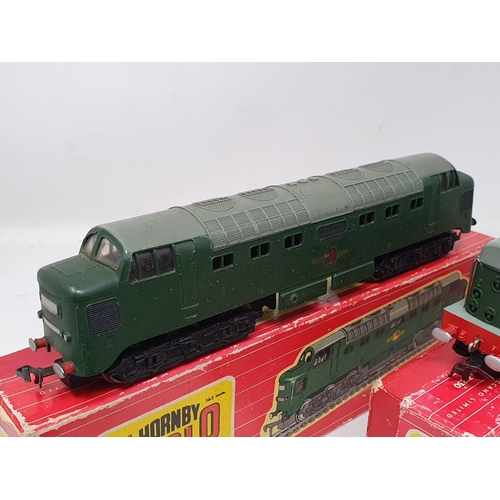 672 - Hornby Dublo 2230 Bo-Bo diesel Locomotive, boxed; Hornby Dublo 2232 Co-Co diesel Locomotive, boxed; ... 