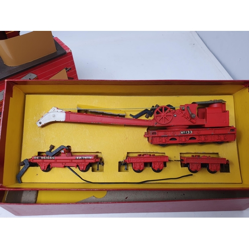 674 - Hornby Dublo 4620 Breakdown Crane, boxed with packing; and a Hornby Dublo 2400 T.P.O Mail Van Set, b... 