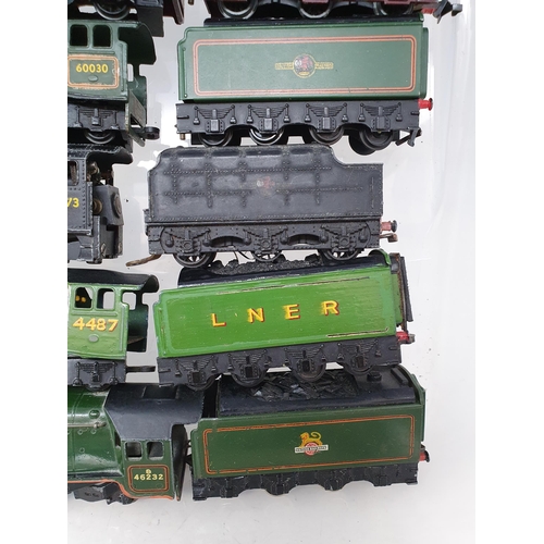 678 - Seven unboxed and play worn Hornby Dublo 2-rail Locomotives including two 'Barnstaples', 'City of Lo... 