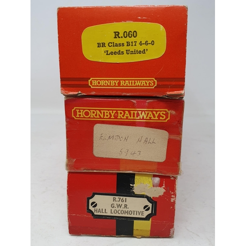 707 - Boxed Hornby 00 gauge 'Kneller Hall', Triang Hornby 'Elmdon Hall' in Hornby box and a boxed B17 4-6-... 