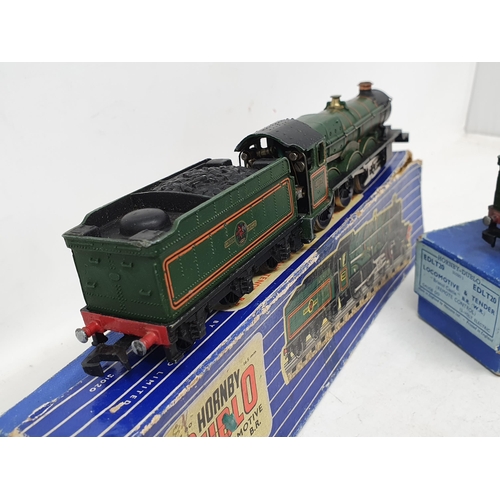 731 - Three part boxed Hornby Dublo 3-rail Locomotives to include 3235 'Dorchester', EDLT20 'Bristol Castl... 