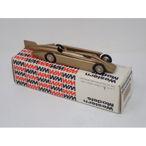 81 - A boxed Western Models WMS 15 1929 Golden Arrow and a boxed WMS 38 MG EX135 Record Car