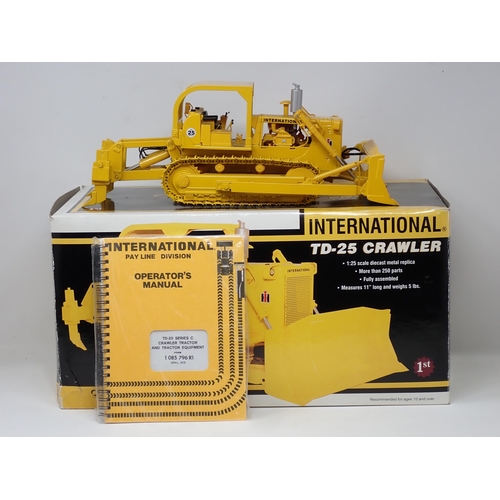 87 - A boxed Construction Pioneers from First Gear 1:25 scale diecast Model of a TD-25 Crawler