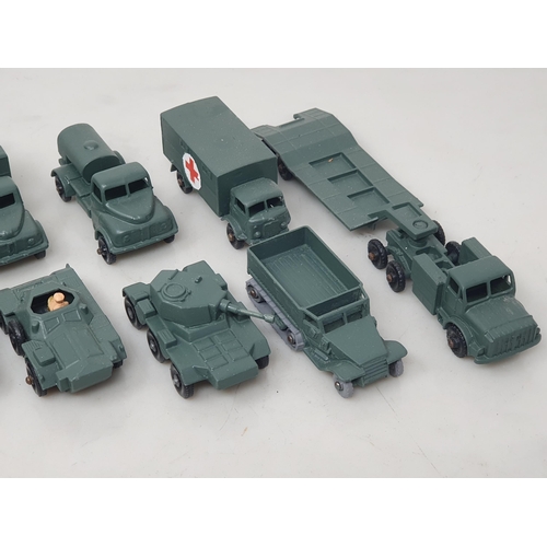 94 - Ten unboxed Lesney Matchbox Military Vehicles