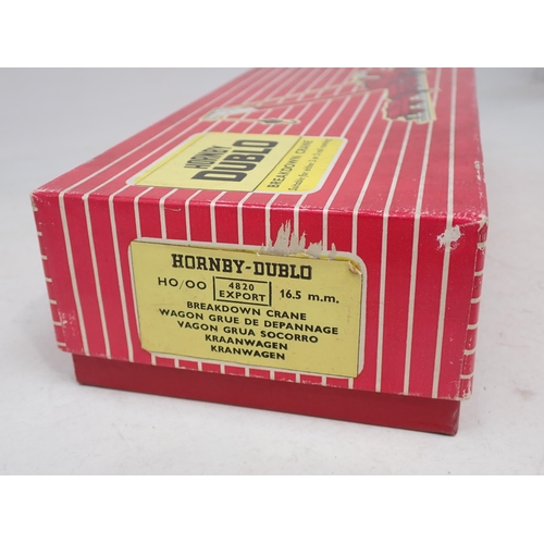 14 - Hornby Dublo rare export 4820 Breakdown Crane, boxed, mint and unused. Box Nr perfect, just very sli... 