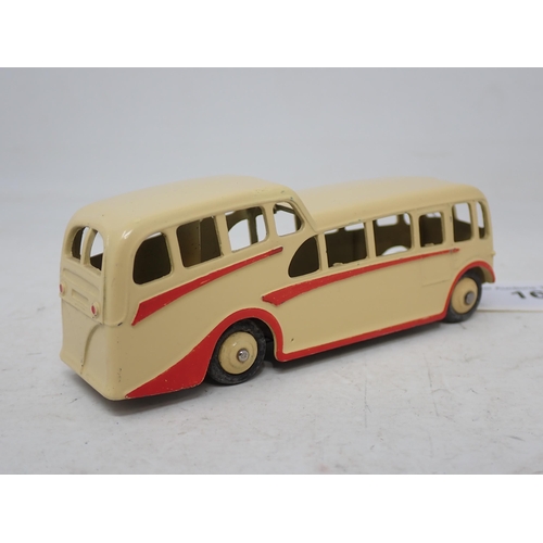 16 - Dinky Toys No.280 Observation Coach, cream with red flash and cream hubs. Mint condition, ideal for ... 