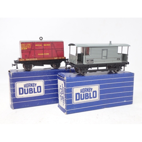 46 - Eight boxed Hornby Dublo 3-rail BR Wagons in mint condition, box in Ex-pus to near perfect condition
