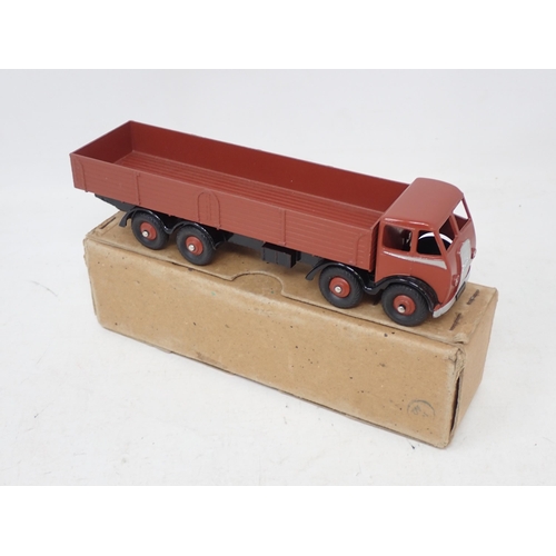 183 - Dinky Toys 501 Foden 8-wheel Wagon with brown body and black chassis, boxed