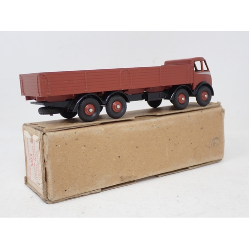 183 - Dinky Toys 501 Foden 8-wheel Wagon with brown body and black chassis, boxed