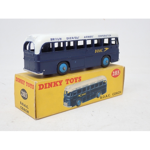 186 - Dinky Toys 283 B.O.A.C. Coach, boxed