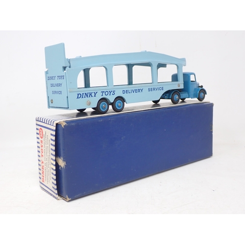 188 - Dinky Toys 982 Pullmore Car Transporter with boxed Loading Ramp and sticker to box, with internal pa... 