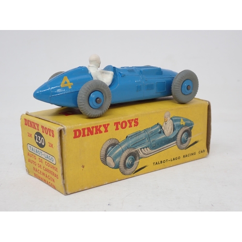 213 - Dinky Toys 230 Talbot-Lago Racing Car, boxed