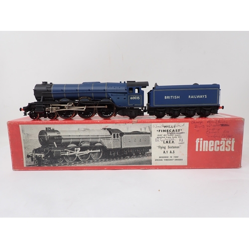 240 - A Wills Finecast 00 gauge kit built LNER A3 Locomotive 'Windsor Lad' No.60035 in BR blue livery with... 