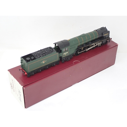 245 - A DJH 00 gauge kit built Peppercorn A1 Class 'Kenilworth' Locomotive No.60124 in late BR emblem BR g... 