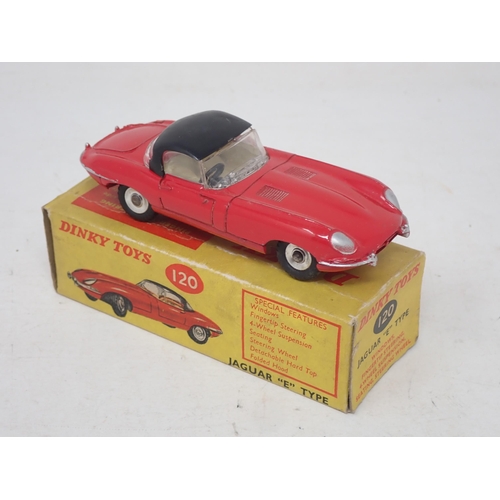 261 - Dinky Toys 120 red Jaguar 'E' type, boxed