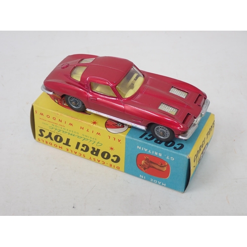 265 - Corgi Toys 310 metallic red Chevrolet Corvette Stingray, boxed