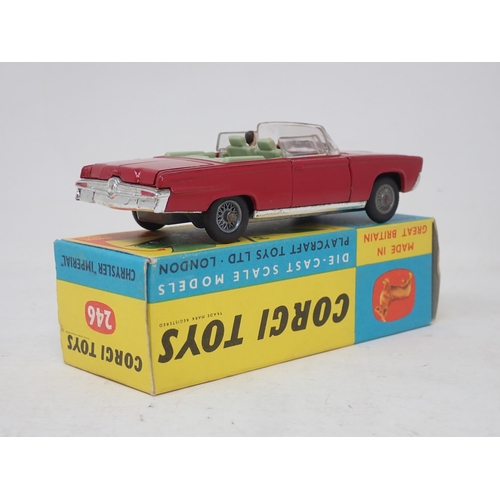 266 - Corgi Toys 246 red Chrysler Imperial, boxed