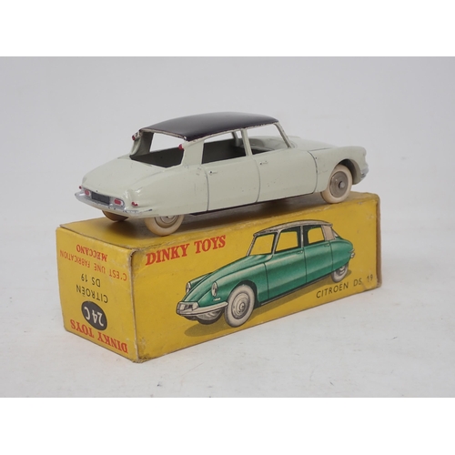 282 - French Dinky Toys 24C white Citroen DS19, boxed