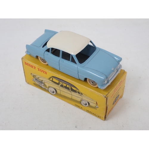 284 - French Dinky Toys 24Z blue Simca Versailles, boxed