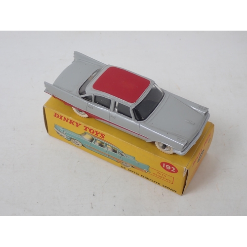 292 - Dinky Toys 192 grey De Soto Firelite Sedan