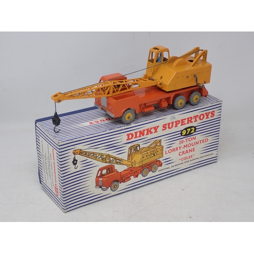 295 - Dinky Toys 972 Lorry Mounted Crane, boxed with inserts