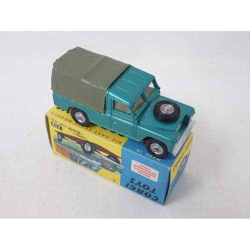 299 - Corgi Toys 438 metallic green Land Rover 109, boxed