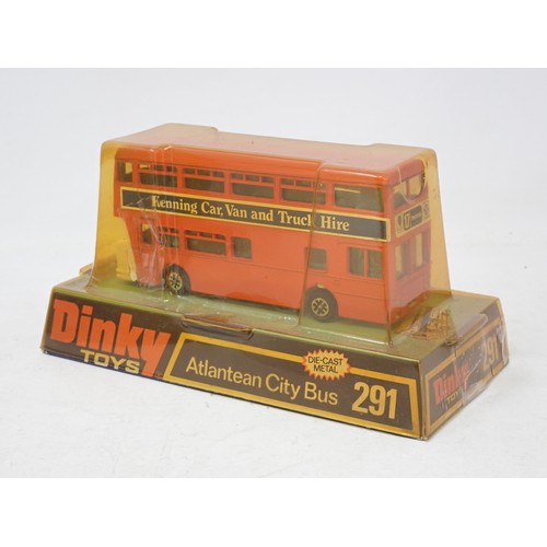 307 - Dinky Toys 291 Atlantean City Bus, boxed and 295 Atlantean Bus, boxed