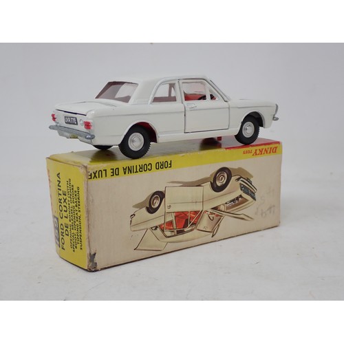 310 - Dinky Toys 159 white Ford Cortina De Luxe, boxed