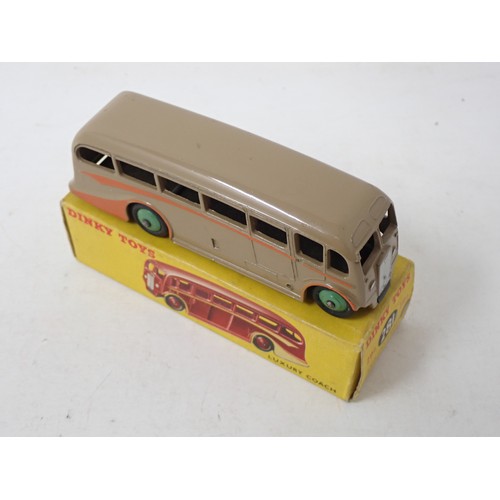 315 - Dinky Toys 281 buff Luxury Coach, boxed