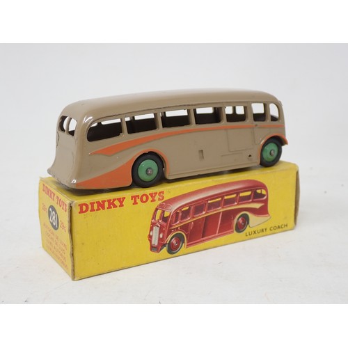 315 - Dinky Toys 281 buff Luxury Coach, boxed