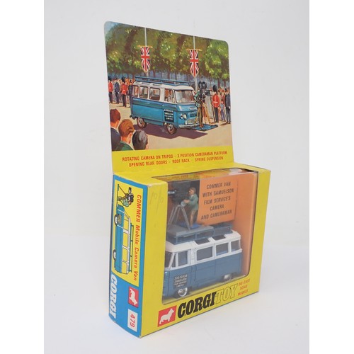 321 - Corgi Toys 479 Commer Van with Samuelson Film Service's Cameraman, boxed