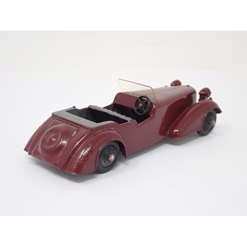 336 - Dinky Toys 38d maroon Alvis open top