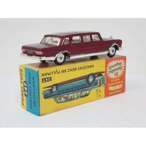 346 - Corgi Toys 247 metallic red Mercedes-Benz 600 Pullman, boxed