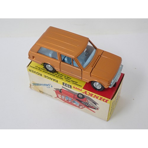 349 - Dinky Toys 192 metallic orange Range Rover, boxed