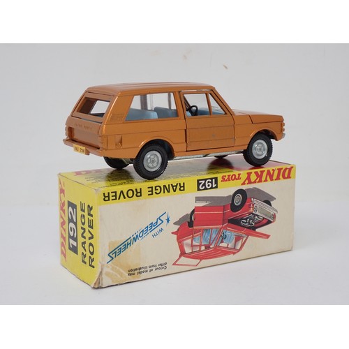 349 - Dinky Toys 192 metallic orange Range Rover, boxed