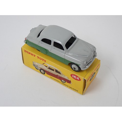 380 - Dinky Toys 164 green and grey Vauxhall Cresta Saloon, boxed (marking to box base)