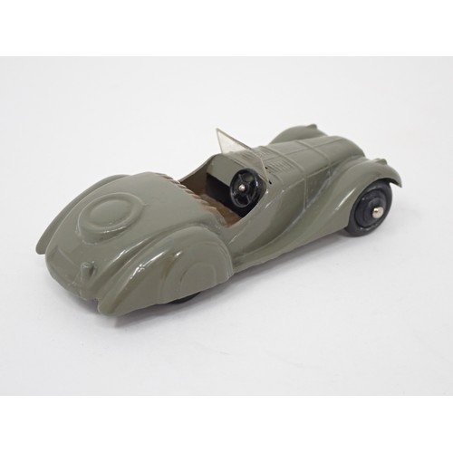 384 - Dinky Toys 38a dark grey Frazer Nash