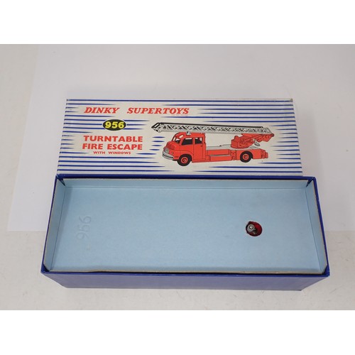 407 - Dinky Toys 956 Turntable Fire Escape, supplied by Premium Tea, leaflet enclosed, superb box and pack... 