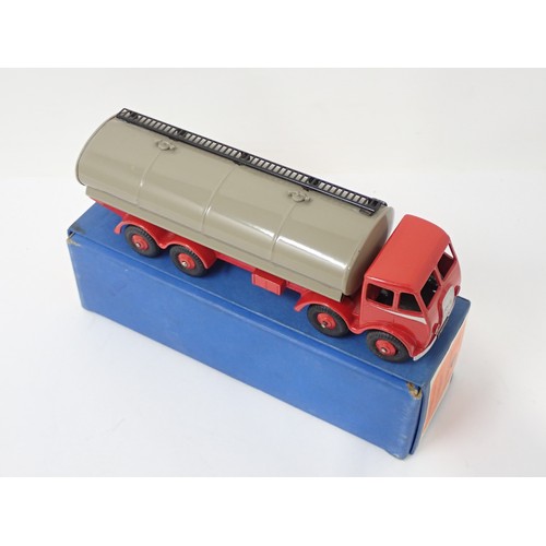 411 - Dinky Supertoys 504 grey and red Foden Tanker, boxed