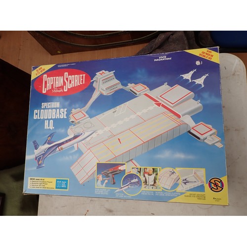 427 - Captain Scarlet Spectrum Cloudbase HQ and Spectrum Pursuit Vehicle, boxed