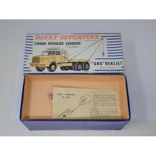 430 - Dinky Toys 888 Camion Petrolier Saharien, boxed with insert