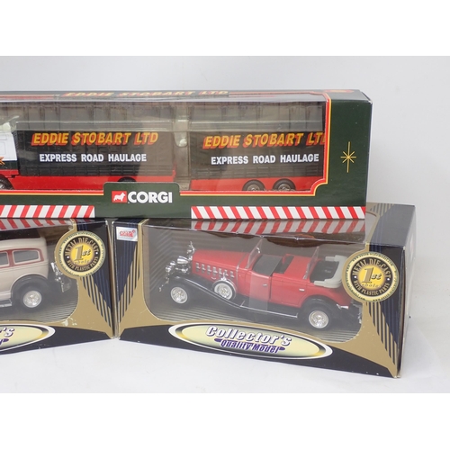 436 - Five Vanguards Commercial Vehicles, Eddie Stobart Lorry, Matchbox and other boxed diecast Models