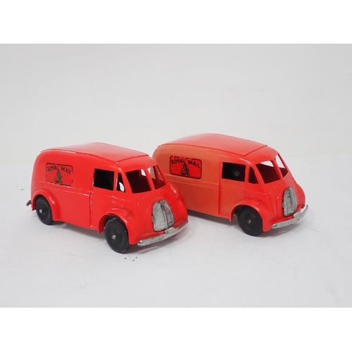 447 - Two Triang Minic clockwork Royal Mail Vans