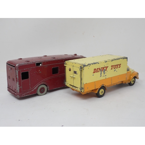 451 - A play worn Dinky Toys 930 Bedford Pallet Jetka Van and BR Horse Box