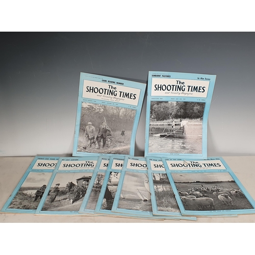 643 - Ten copies of 'The Shooting times' dated 1957 & 1959