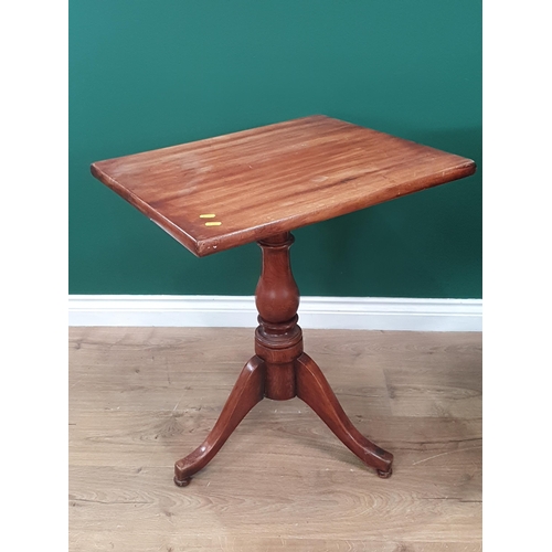 65 - A mixed wood Circular Tripod Table 2ft 6