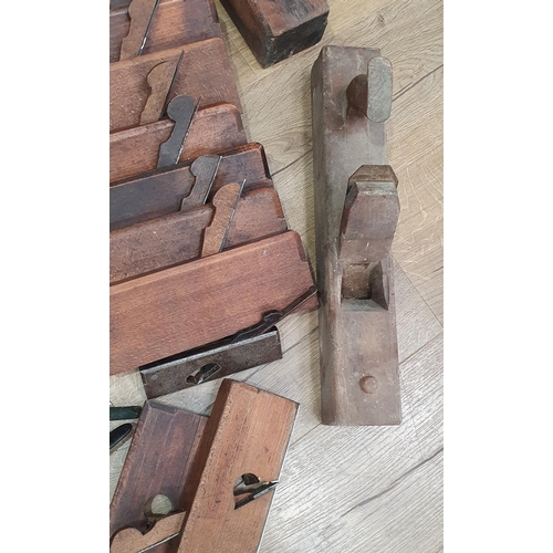 218 - A quantity of Vintage Tools including, Moulding Planes, Stencils, Drill Bits, Chisels, etc.